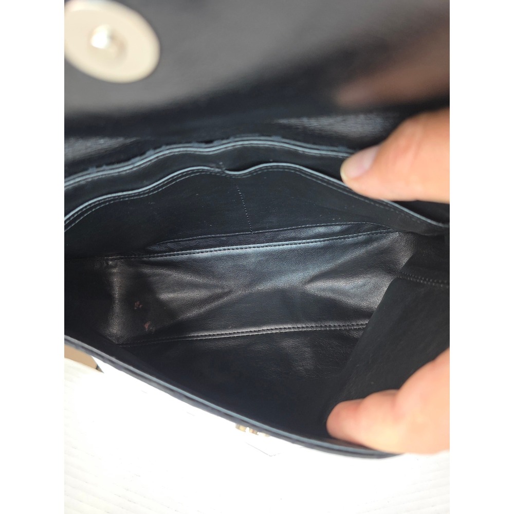 Longchamp Paris Black Monogram Jacquard Shoulder Bag Made in France Baguette - Picture 4 of 8
